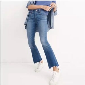 👖 Madewell Cali Demi-Boot Jeans: Destructed-Hem Edition | Size 27